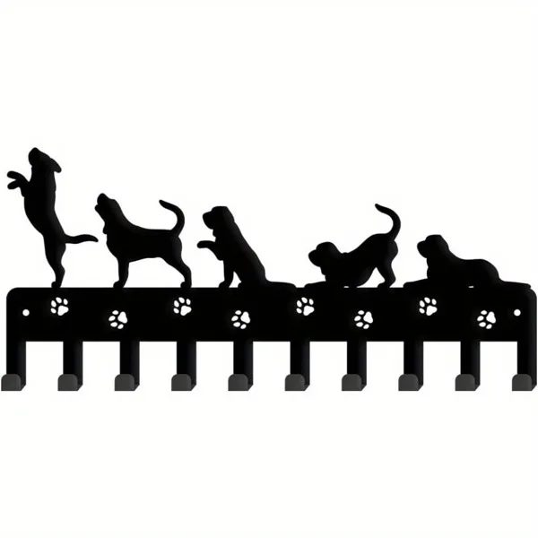 CIFbuy Dog-Themed Metal Key Holder & Animal-Inspired Wall Hook - Space-Saving Home Storage Solution for Hats, Coats & Accessories(TikTok/temu self-pickup orders) view 3