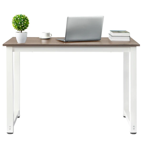 110cm Decent High Strength Wooden Computer Desk Gray view 3
