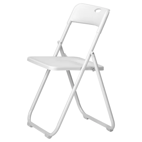 10 Pack Plastic Folding Chairs, Stackable Commercial Chairs, Portable Event Seats Indoor Outdoor for Home Event Party Picnic School Wedding, White view 5