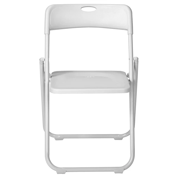 10 Pack Plastic Folding Chairs, Stackable Commercial Chairs, Portable Event Seats Indoor Outdoor for Home Event Party Picnic School Wedding, White view 6