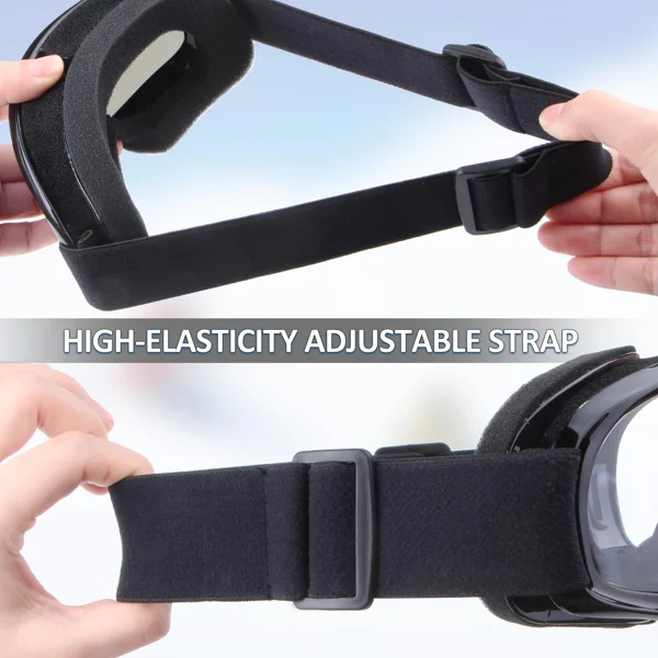 Windproof Anti-Scratch Dustproof Motorcycle Riding Goggles Ski Goggles Colorful Lens view 5