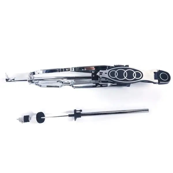 Professional Pedal Control Style Drum High Hat Cymbal Stand with Pedal Silver & Black view 4
