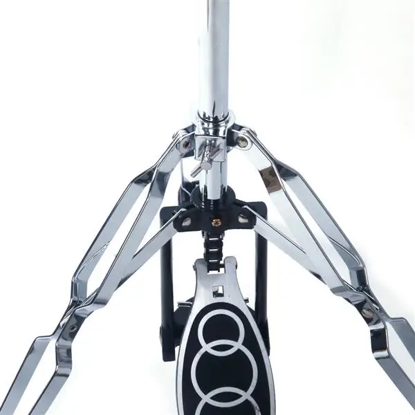 Professional Pedal Control Style Drum High Hat Cymbal Stand with Pedal Silver & Black view 6