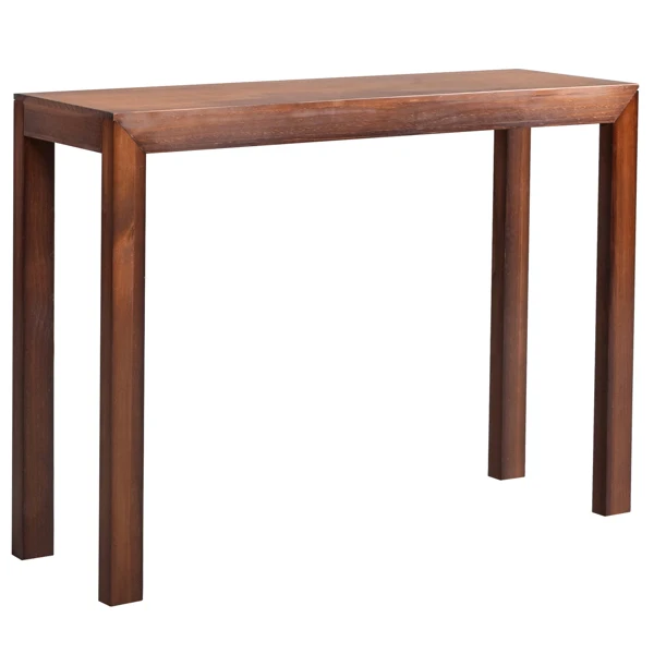 46 inch Pinewood Entryway Table, Console Table Entrance Table, Narrow Sofa Table for Living Room Entryway Hallway, Walnut