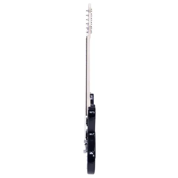 Lightning Style Electric Guitar with Power Cord/Strap/Bag/Plectrums Black & Dark Blue view 3