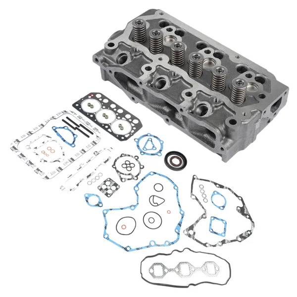 Cylinder Head Assy & Gasket Set for Mitsubishi S3L CAT EC25 Caterpillar 303SR view 3