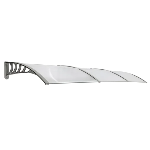 HT-300 x 100 Household Application Door & Window Rain Cover Eaves Transparent Board & Gray Holder view 4