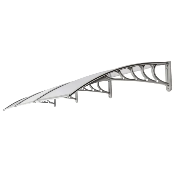 HT-300 x 100 Household Application Door & Window Rain Cover Eaves Transparent Board & Gray Holder view 5