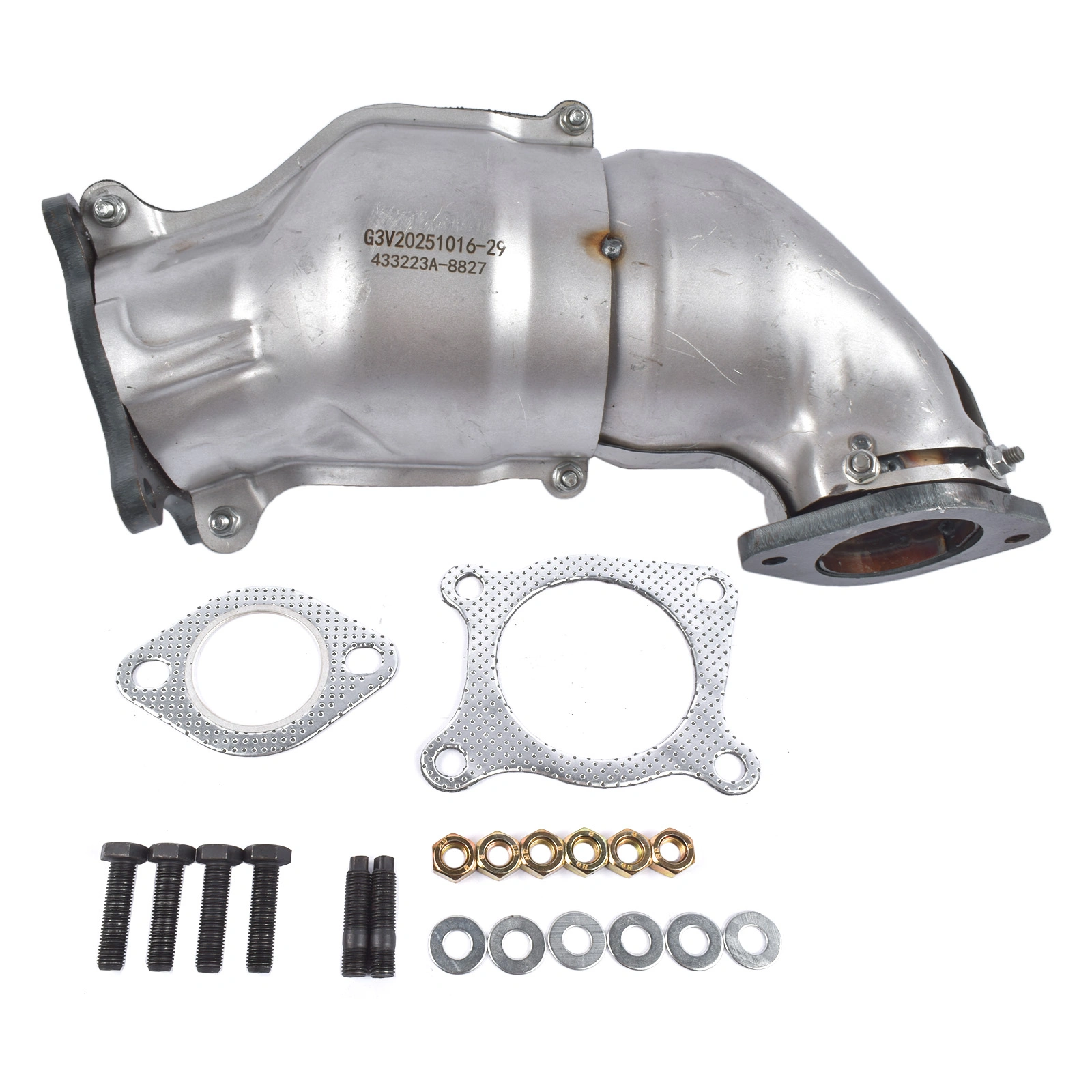 Stainless Steel Catalytic Converter Replacement for Subaru WRX 2015-2021 Forester XT 2014-2018 | 44612-AA770 44612-AA771 view 6