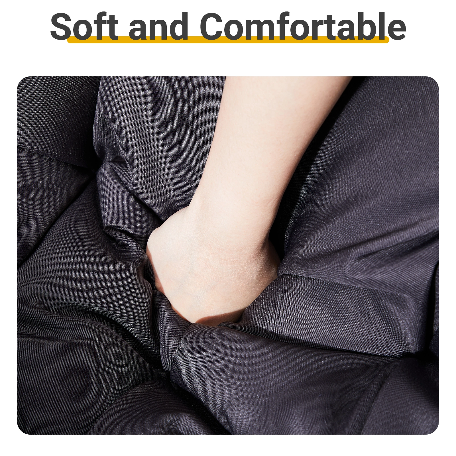 38 Inch Wicker Papasan Chair with Thick Tufted Cushion, Ergonomic 360 Swivel Chair, Gray view 6