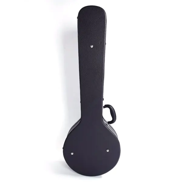 5-String 6-String Microgroove Pattern Leather Wood Banjos Case Black view 6