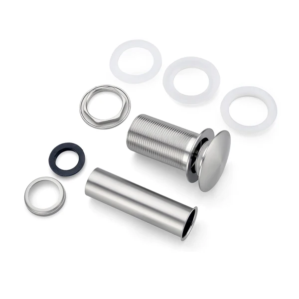 Bathroom Sink Drain without Overflow, Vessel Sink Lavatory Vanity Pop Up Drain Stopper, 304 Stainless Steel view 6