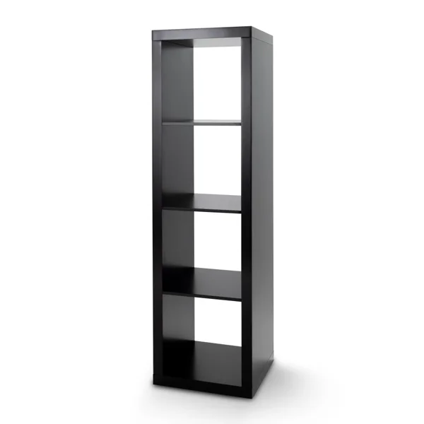 4 Cube Vertical Storage Organizer, Solid Black (Shipment from Walmart) view 3