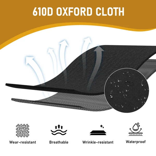 Portable Folding Camping Cot with Carrying Bag Army Black view 5