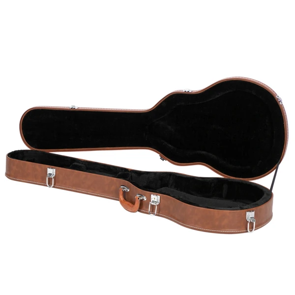 [Replace 13657298] Hard-Shell Electric Guitar Case for GLP Style Electric Guitar Bulge Surface Brown view 5