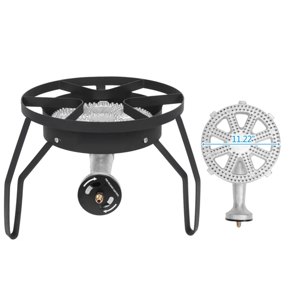 Ey31-54 Outdoor Furnace Round Furnace 20W BTU Head Diameter 26cm With 1.2m Leather Tube With 0-20psig High Pressure Valve view 4