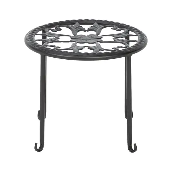 4 Round Ironwork Plant Racks With 4-1 Black Paint Prints view 3
