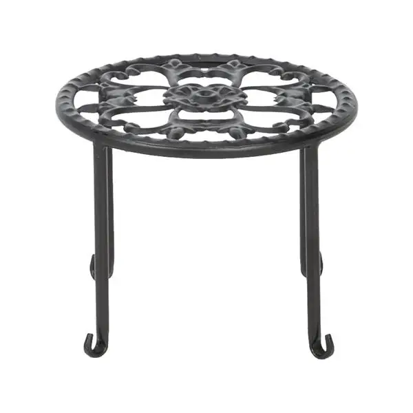 4 Round Ironwork Plant Racks With 4-1 Black Paint Prints view 5