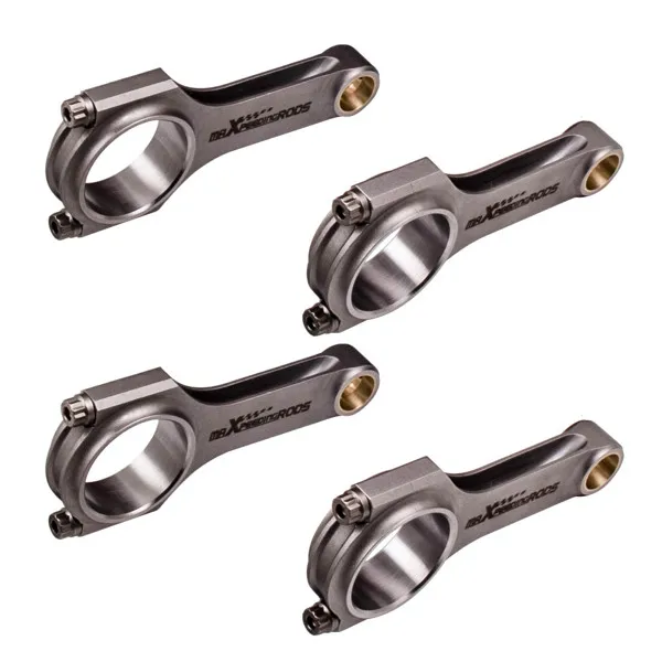4x Steel H-Beam Connecting Rods Fit for Mazda Miata MX5 1.6L 1.8L B6/BP 5.2362" view 2