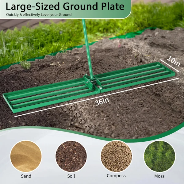 36*9.8*75inch Lawn Leveling Rake view 2