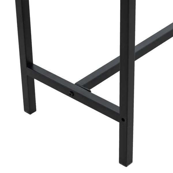 Industrial Style Porch Table Single Layer Black Oak Triamine Board [105 * 30 * 71cm] view 3