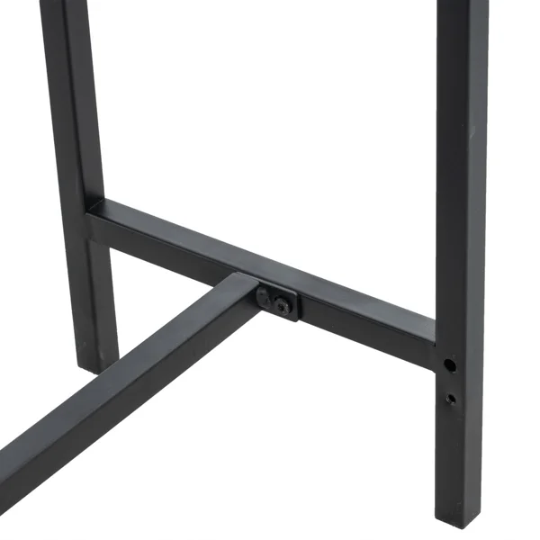 Industrial Style Porch Table Single Layer Black Oak Triamine Board [105 * 30 * 71cm] view 5