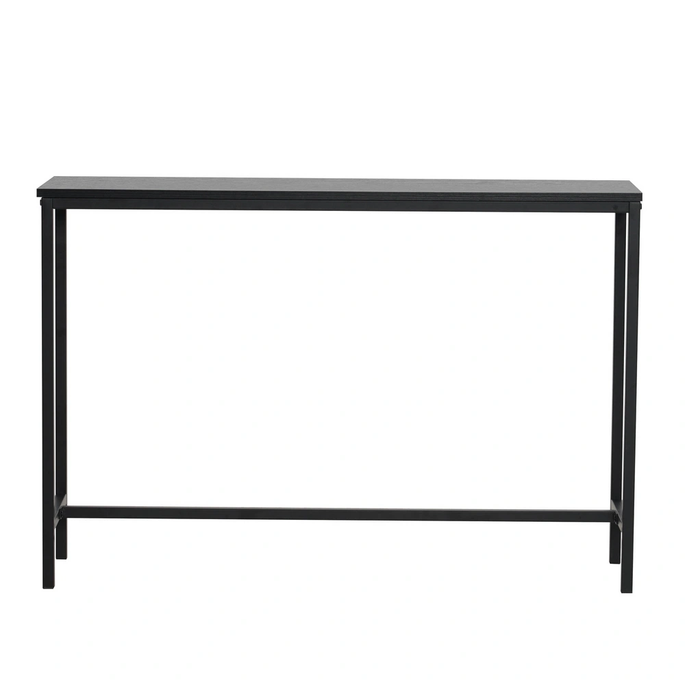 Industrial Style Black Oak Porch Table - 105 x 30 x 71cm view 16