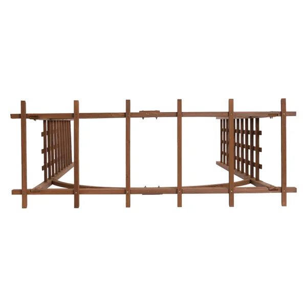 Beautiful And Practical Garden Arch Dark Brown view 2