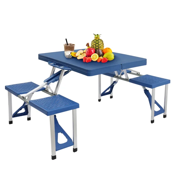 Siamese Folding Tables and Chairs-Plastic PS Thickening view 2