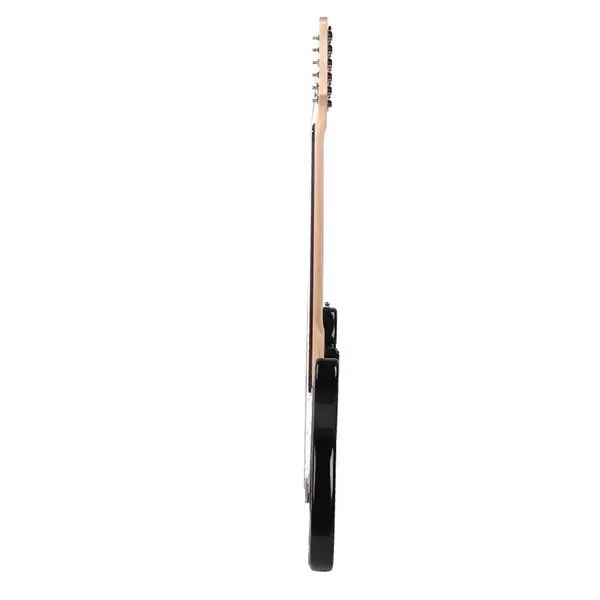 Rosewood Fingerboard Electric Guitar Black w/ White view 5