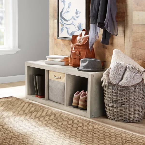 3 Cube Storage Organizer, Rustic Gray (Shipment from Walmart) view 5
