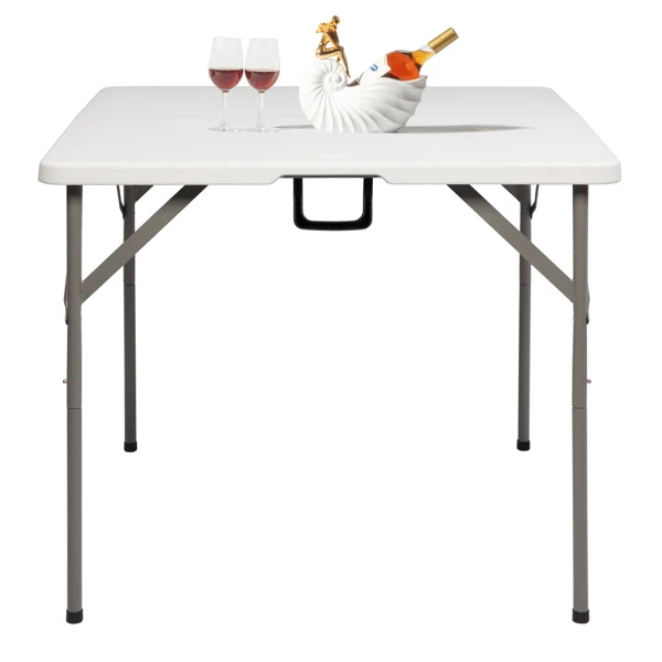 34" Blow Molding Foldable Square Table view 3
