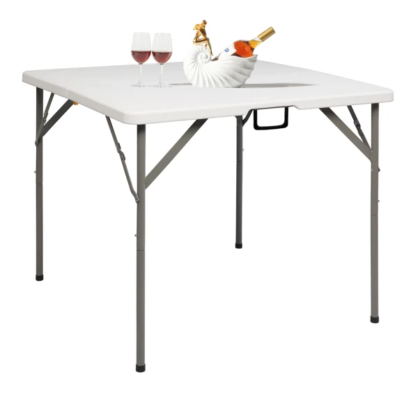 34" Blow Molding Foldable Square Table view 4