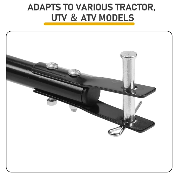 Tow Behind Broadcast Spreader, 110LBS Capacity, Tow/Push Garden Spreader with 10 Adjustable Setting, Lawn Spreaders for Seed, Fertilizer, Salt, Ice Melt view 2