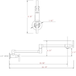 Pot Filler Faucet Wall Mount - Image 3
