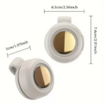 Portable Clip-On Small Silent Bladeless Fan USB Rechargeable 3-Speed Mini Fans (products W/ battery US Logistics For DHL Ground/ Fedex Ground. TK/TMEU only For self-pickup, self-pickup Cannot use USPS) - Image 4