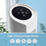 US Standard RTW-AR Tower Fan, 110V 45W, 32 Inch, Column Shape, White Plastic Body, Copper Motor, Touch & Remote Control, 3 Speeds, 3 Modes, Oscillating Function, 7.5-Hour Timer, For Home Use - Image 5