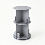 2-Tier Kids Rotating Bookshelf - 360° Display for Books/Toys, Bear Baffles + Child-Friendly Height, 22 lbs Net Weight - Image 5