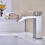 Single Handle Waterfall Bathroom Vanity Sink Faucet - Image 4