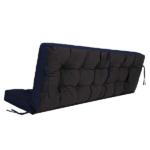 Outdoor Swing Cushions 63 Inch, Waterproof 4" Thick Porch Swing Cushion Replacement with Backrest and Ties, Comfortable 2-3 Seat Pation Swing Pad for Backyard, Garden, Lawn, Outdoor Furniture dark blue - Image 8