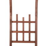 6.8FT Wooden Arch with Bench for 2 People, Garden Arbor Trellis for Climbing Plant, Outdoor Garden Lawn Backyard Patio Decor, Dark Brown - Image 5