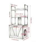 Wooden Cat Box Cabinet - Image 3