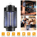 Photocatalyst UV Electric Bug Zapper, 360° Mosquito Killer Lamp Covers 215 Sq.Ft, Mesh Safety Shield Indoor Insect Trap for Bedroom Kitchen - Image 2