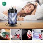 Photocatalyst UV Electric Bug Zapper, 360° Mosquito Killer Lamp Covers 215 Sq.Ft, Mesh Safety Shield Indoor Insect Trap for Bedroom Kitchen - Image 5