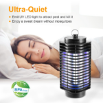 Photocatalyst UV Electric Bug Zapper, 360° Mosquito Killer Lamp Covers 215 Sq.Ft, Mesh Safety Shield Indoor Insect Trap for Bedroom Kitchen - Image 6