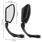 1 Pair Adjustable Bike Mirror HD Wide Angle Handlebar Mount Rear Bicycle View Mirrors (US Logistics only For USPS.TK/TMEU only For self-pickup) - Image 7