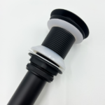 Waterfall Spout Bathroom Sink Single Handle Faucet with Pop-Up Drain (No Overflow) - Image 5