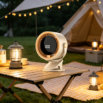 Clip-On USB Rechargeable Desktop Portable Small Fan Adjustment 5 Speed w/ LED display& Hook For Camping Office Home Stroller Car (products W/ battery US Logistics For DHL Ground/ Fedex Ground. TK/TMEU only For self-pickup, self-pickup Cannot use USPS) - Image 8