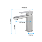 Waterfall Spout Bathroom Faucet,Single Handle Bathroom Vanity Sink Faucet - Image 3