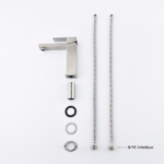 Waterfall Spout Bathroom Faucet,Single Handle Bathroom Vanity Sink Faucet - Image 5